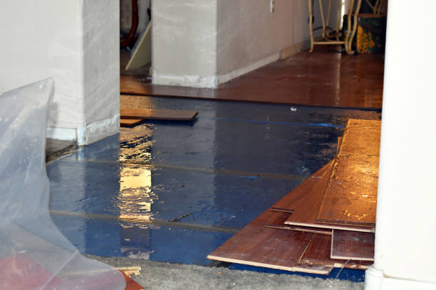 Professional Sewage Cleanup technician working in Colbert, OK